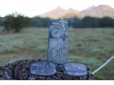 Owl Stone Glasses Holder