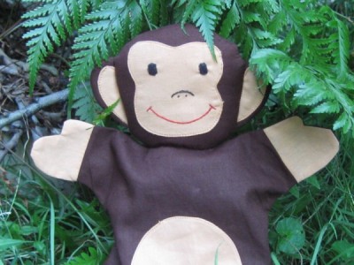 Cheeky monkey hand puppet
