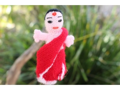 Sari lady Finger Puppet
